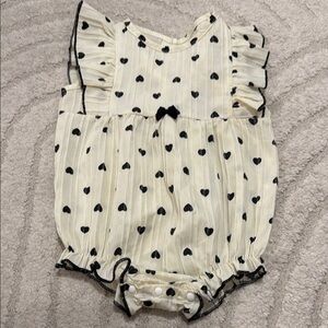 Heart Print Baby Romper